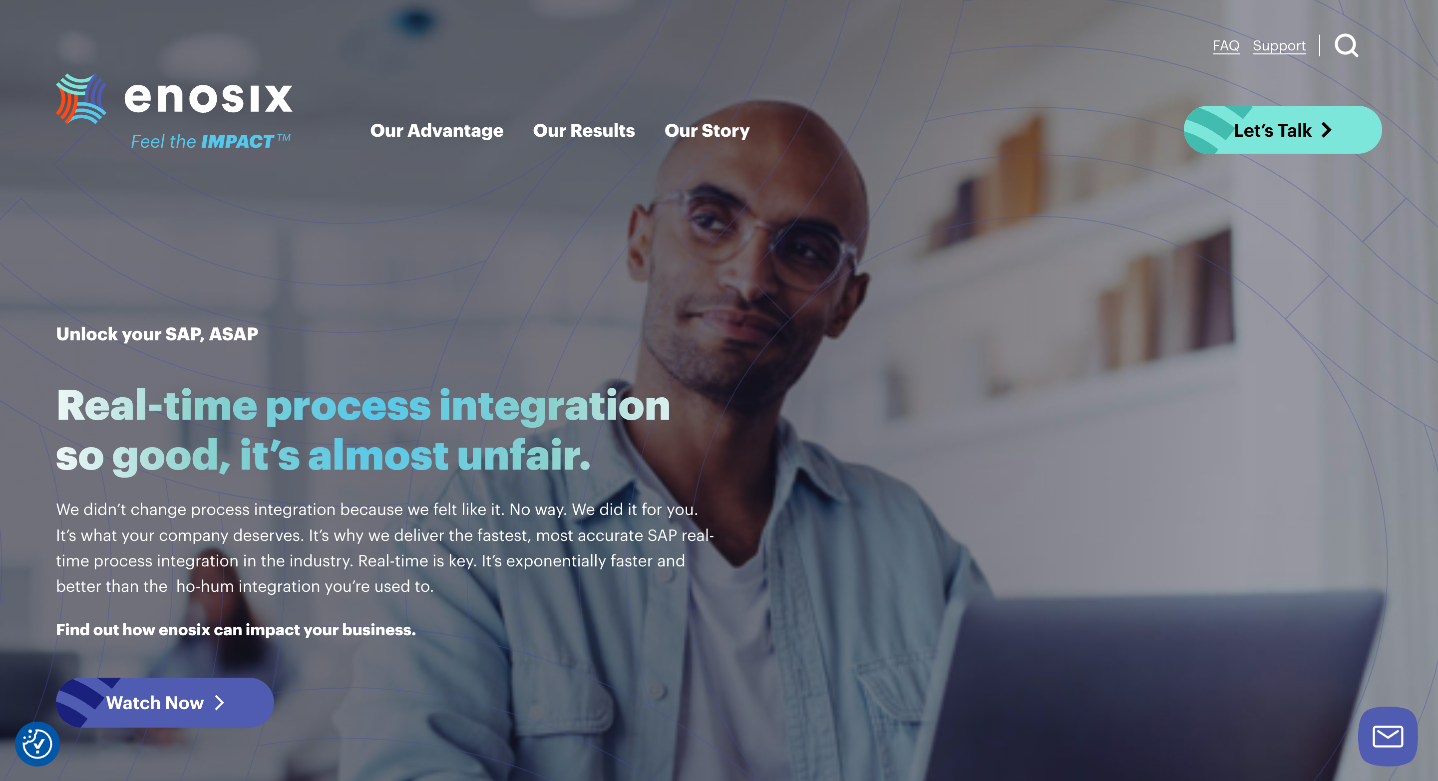 preview of Enosix website
